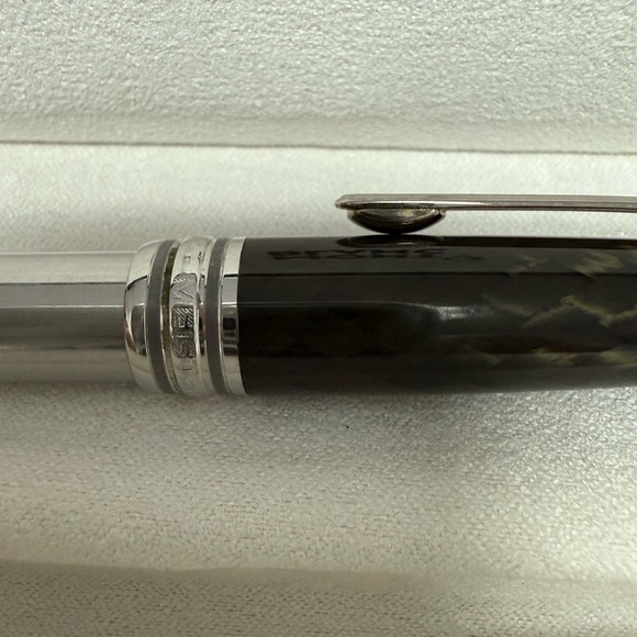 Montblanc Solitaire Carbon Steel Classique No 163 Rollerball Fineliner ID 5833 - Picture 15 of 16